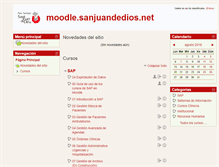 Tablet Screenshot of moodle.sanjuandedios.net